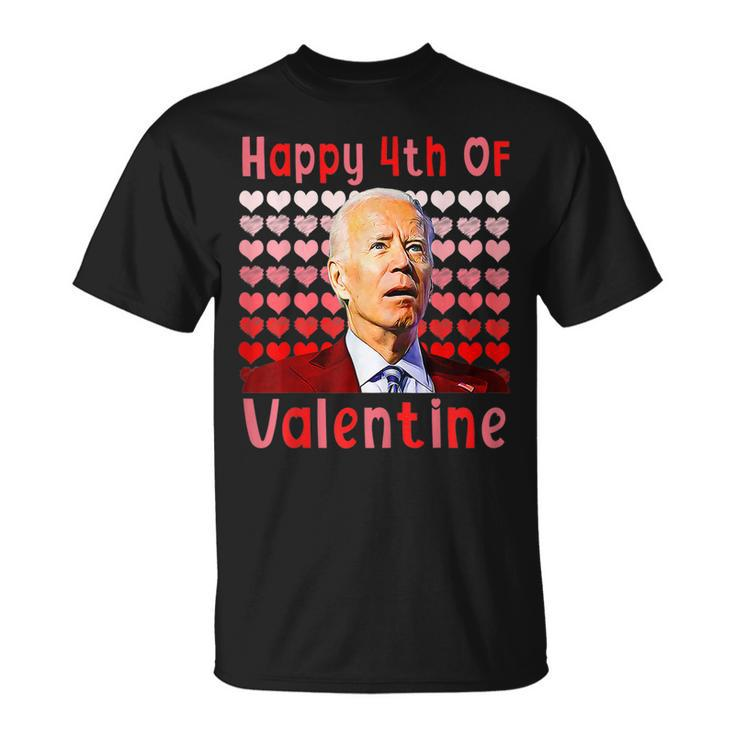Happy 4Th Of Valentine Joe Biden Valentines Day T-Shirt