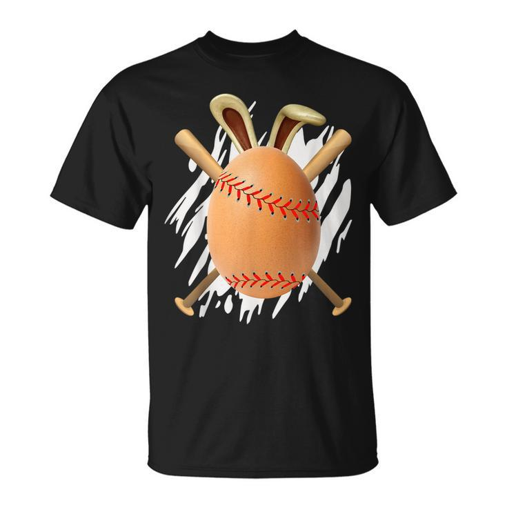 Happy Easter Egg Hunting Cute Baseball Bunny Ears Lover  Unisex T-Shirt