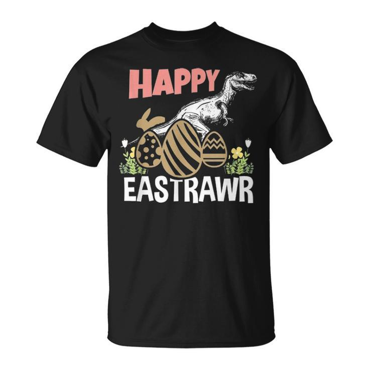 Happy Eastrawr Easter Dinosaur T Rex Egg Hunt Basket Bunny V2 Unisex T-Shirt
