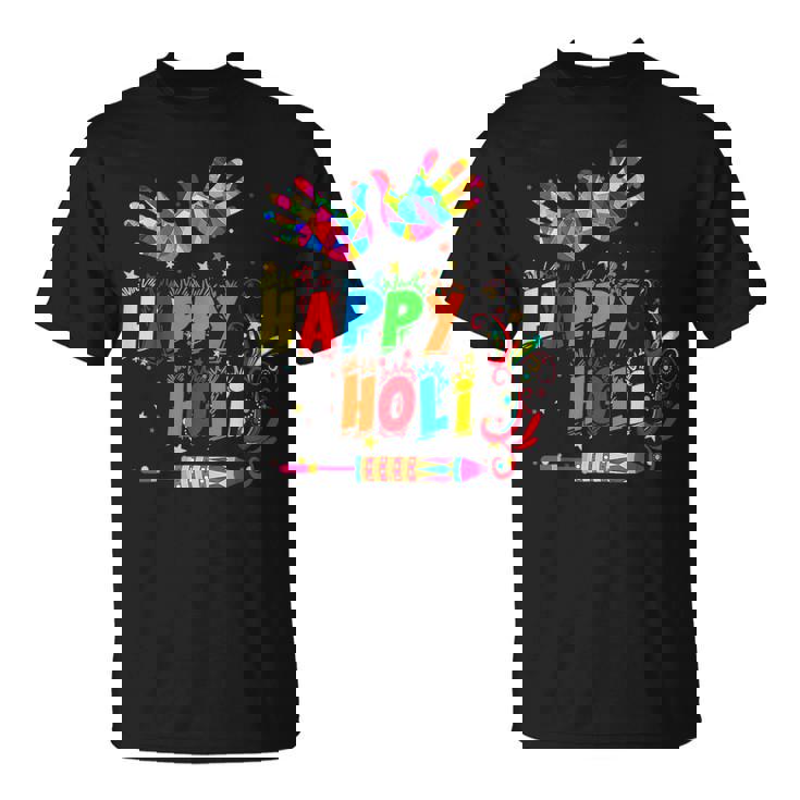 Happy Holi Color India Hindu For Women Men Kids  Unisex T-Shirt