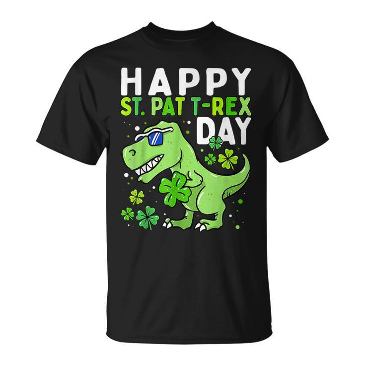 Happy St Pat Trex Day Dino St Patricks Day Toddler Boys V2 T-shirt