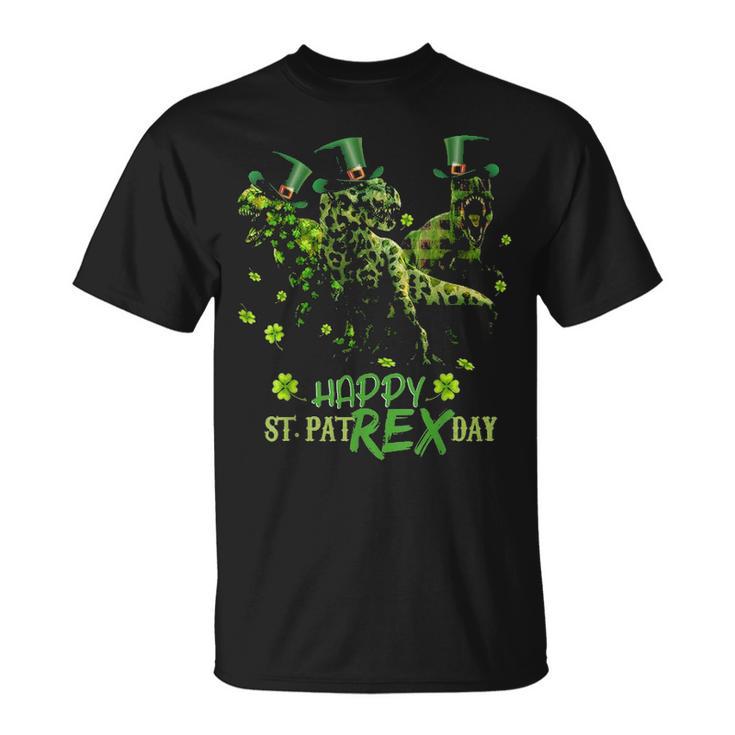 Happy St Patrex Day Funny Dinosaur T Rex St Patrick Unisex T-Shirt