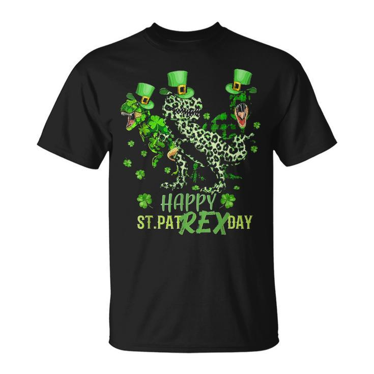 Happy St Patrex Day T Rex Lover Funny St Patricks Day Unisex T-Shirt