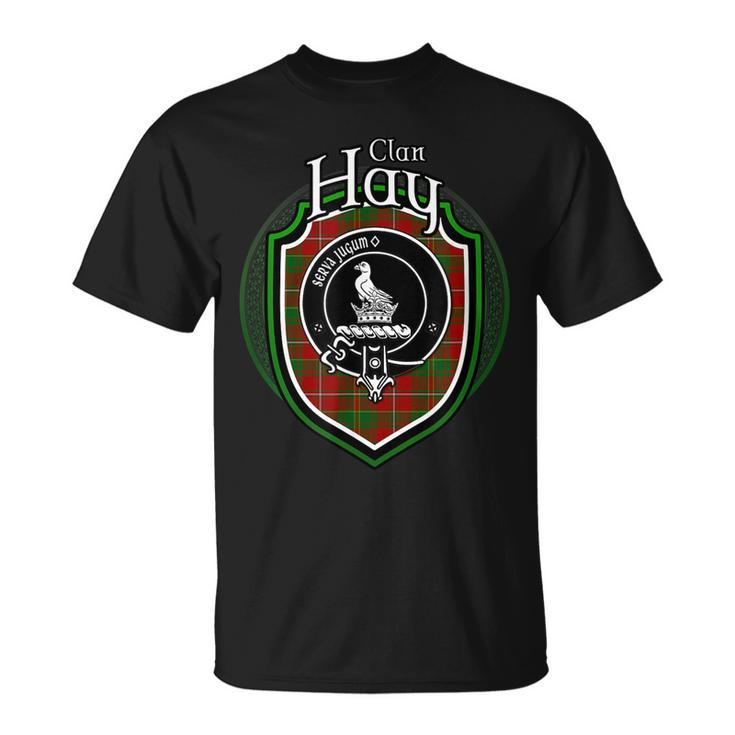 Hay Clan Crest | Scottish Clan Hay Family Crest Badge Unisex T-Shirt