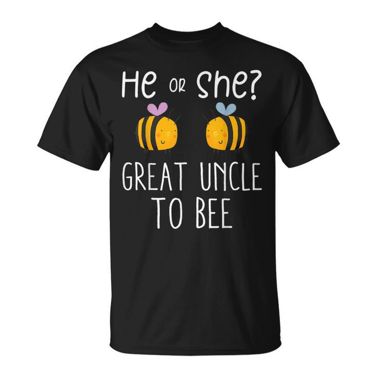 He Or She Great Uncle To Bee Future Uncle To Be Unisex T-Shirt