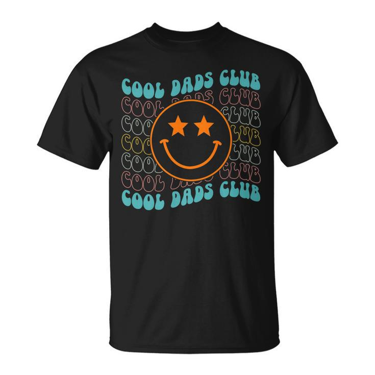Hippie Face Cool Dads Club Retro Groovy Fathers Day T-shirt