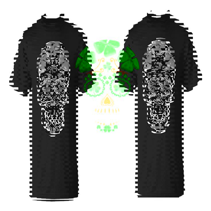 Holiday Sugar Skull Shirt Mexican Holiday Skull Shirt Unisex T-Shirt