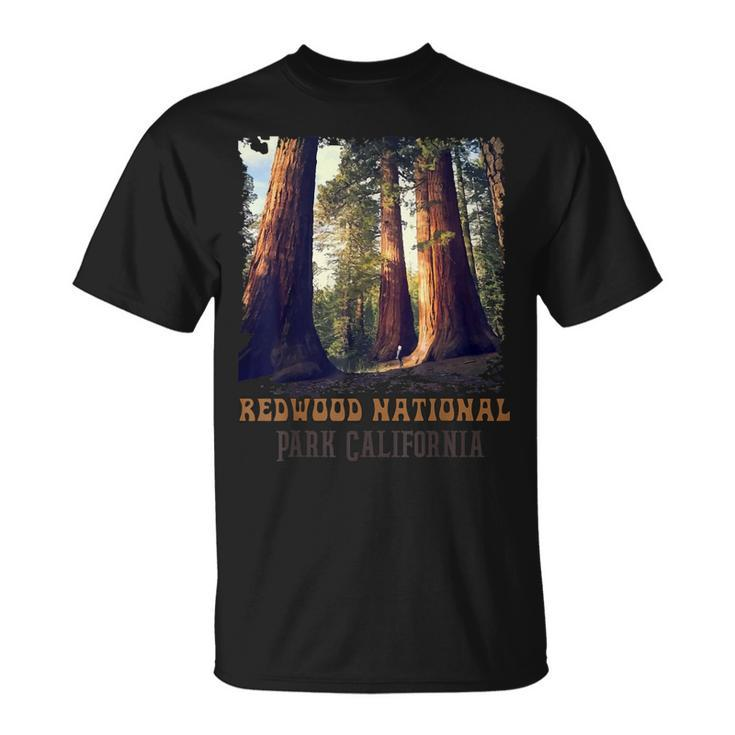 Humboldt Redwoods Retro Us California State Vintage Parks  Unisex T-Shirt