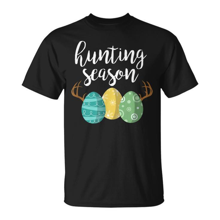 Hunting Season - Cute Bunny Funny Easter   Unisex T-Shirt