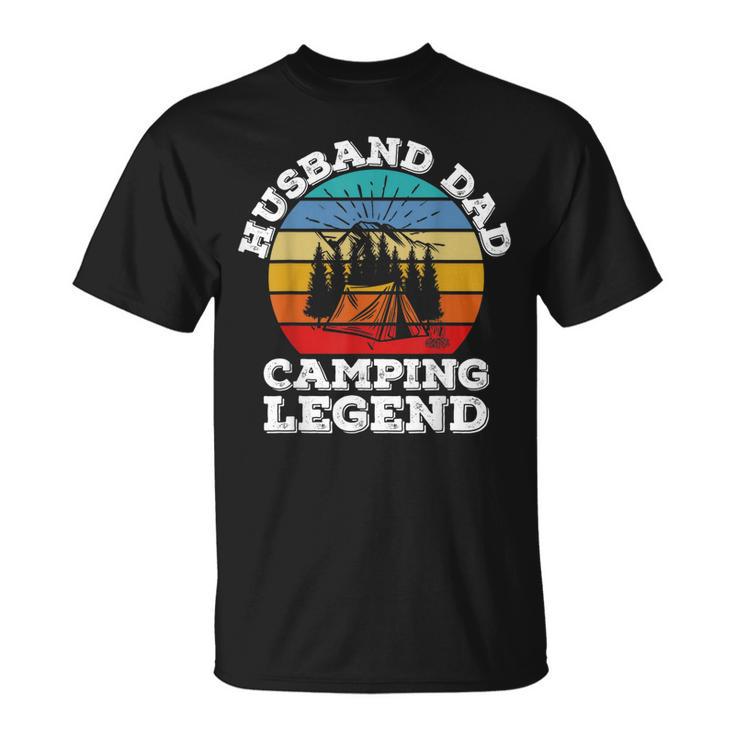 Husband Dad Camping Legend T-Shirt