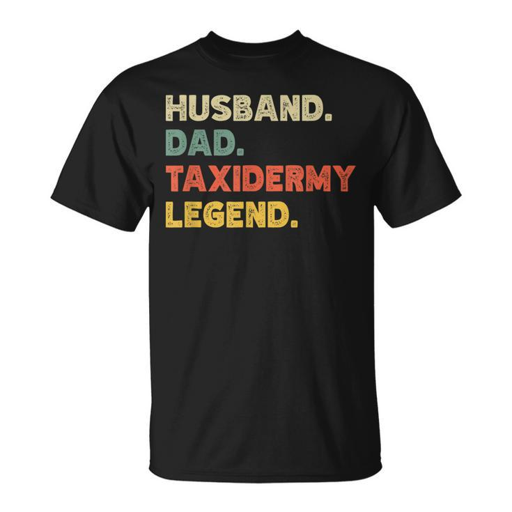 Mens Mens Husband Dad Taxidermy Legend Vintage Retro T-Shirt
