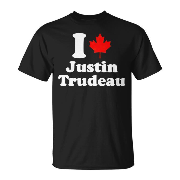 I Love Justin Trudeau Canada Unisex T-Shirt