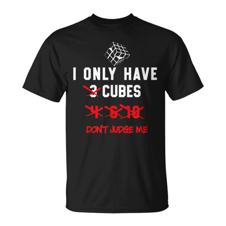 I Only Want Puzzle Cube Funny Speed Cubing Youth Math  Unisex T-Shirt