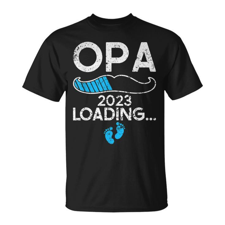 Ich Werde Opa 2023 Loading Schwangerschaft Verkündung T-Shirt