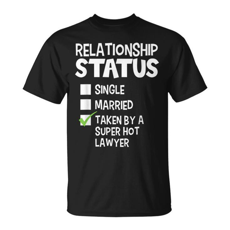 His And Her Idea Lawyer Relationship Status T-shirt