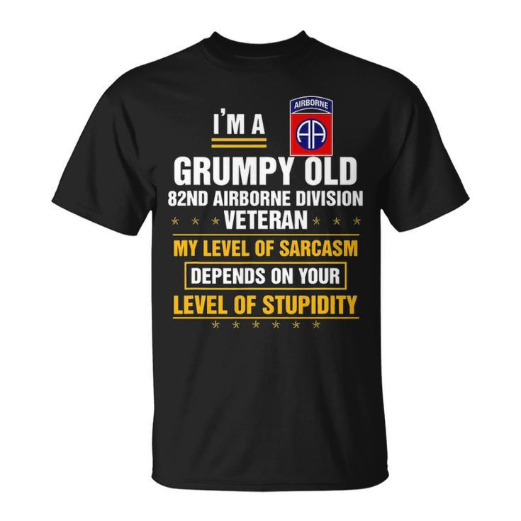 Im A Grumpy Old 82Nd Airborne Division Veteran Unisex T-Shirt