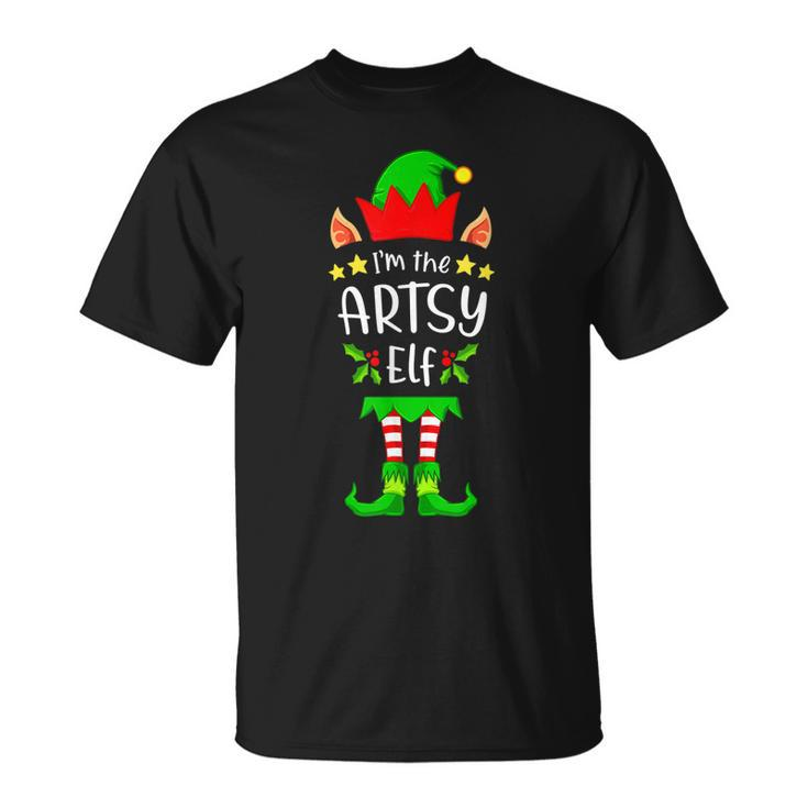 Im The Artsy Elf Matching Family Elf Squad Unisex T-Shirt