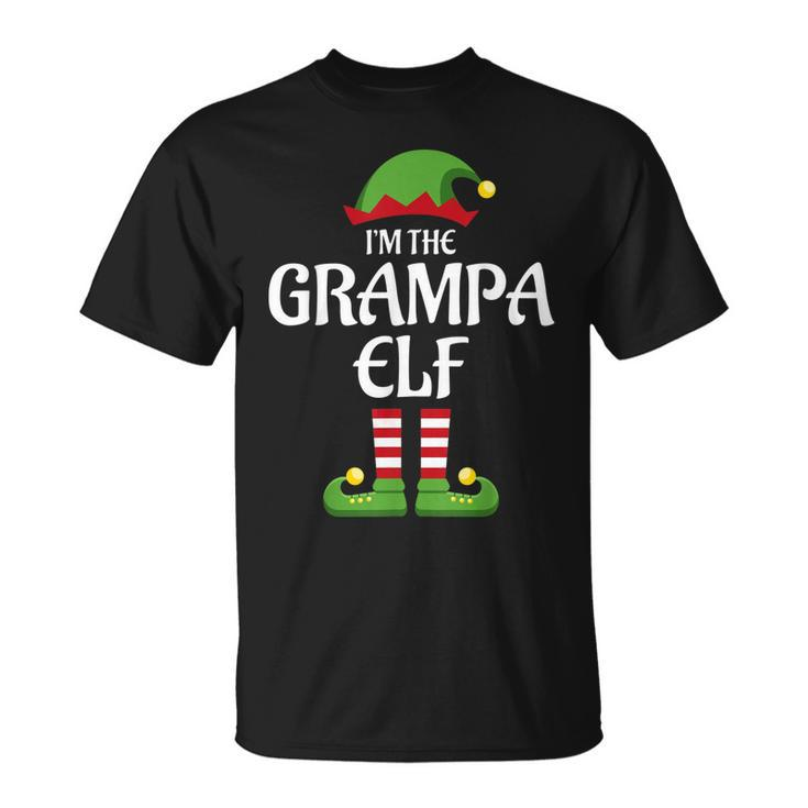 Im The Grampa Elf Matching Family Christmas Gift Grandpa Gift For Mens Unisex T-Shirt