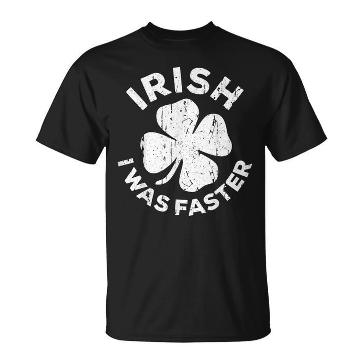 Irish I Was Faster Vintage Saint Patrick Day T-Shirt
