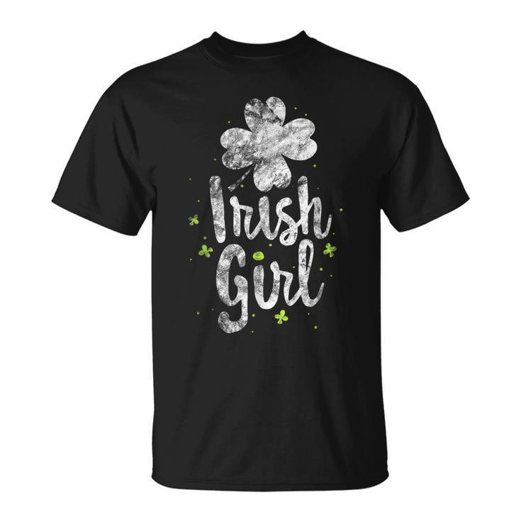 Irish Girl St Patricks Day Girls Shamrock T-Shirt