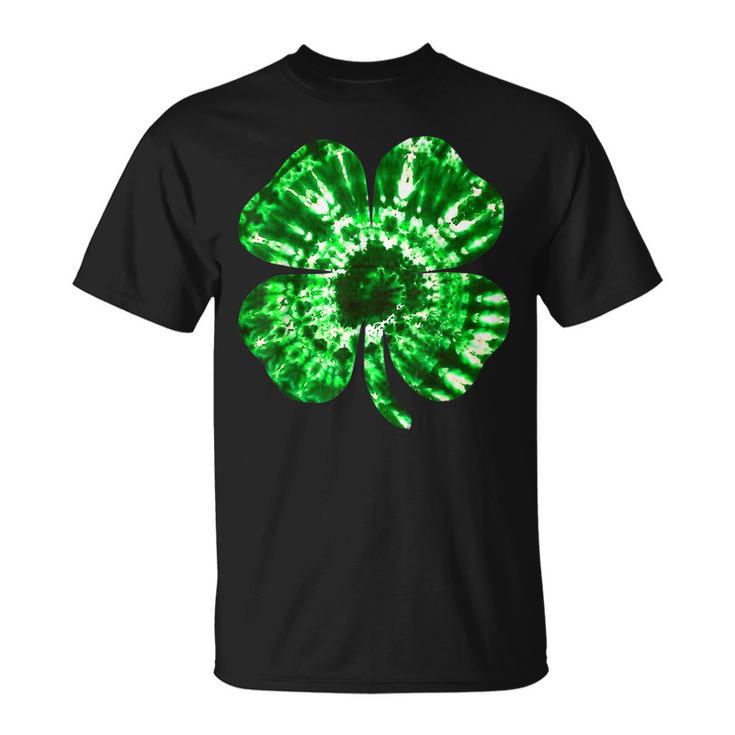 Irish Shamrock Tie Dye Happy St Patricks Day Go Lucky T-shirt