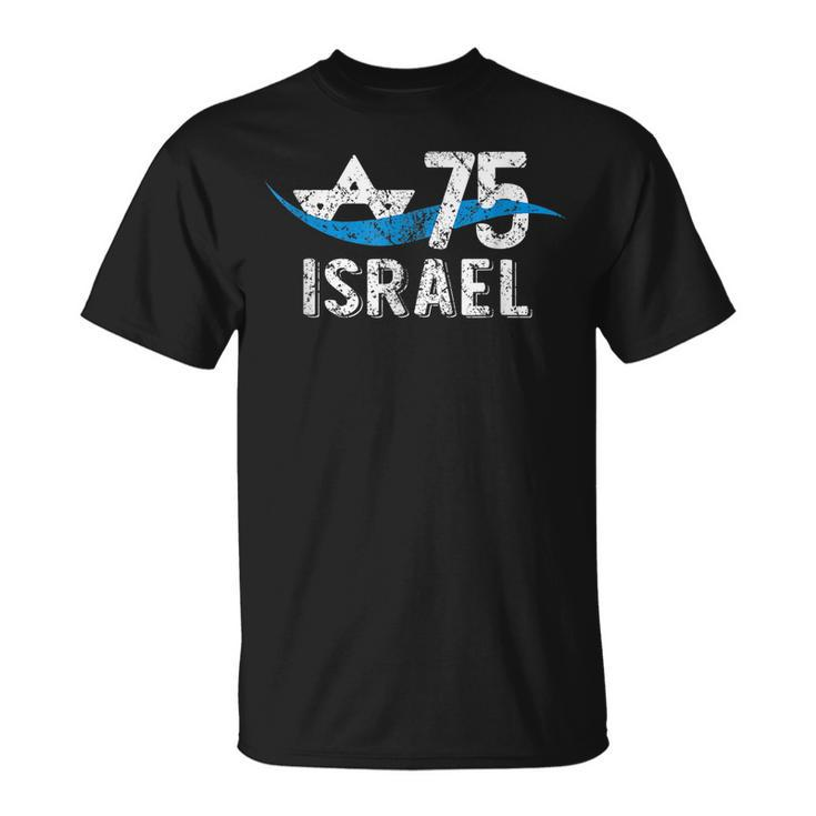 Israel 75Th Anniversary 2023 Jewish State Israeli Flag Unisex T-Shirt