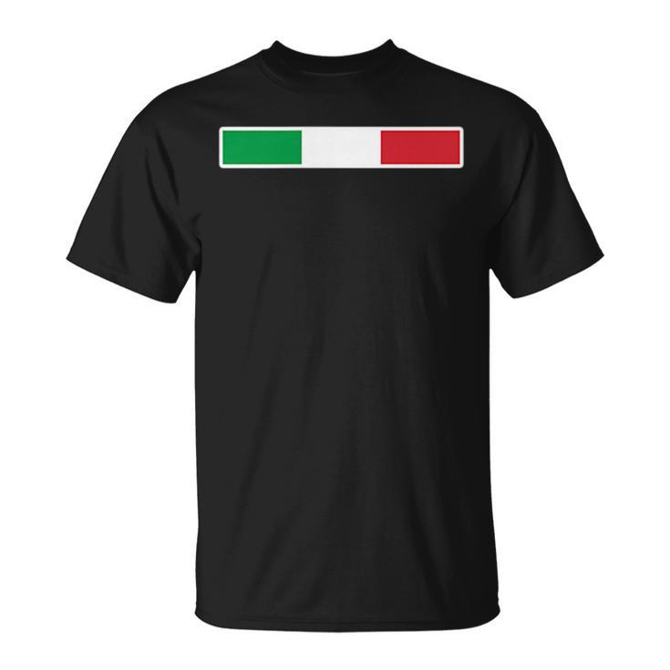 Italian Flag Italy Italia Family Heritage Italiano  Unisex T-Shirt
