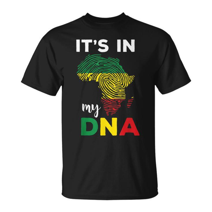 Its In My Dna Black History Month African Roots T-Shirt