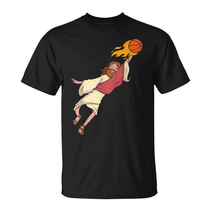 Jesus Spielt Basketball T-Shirt