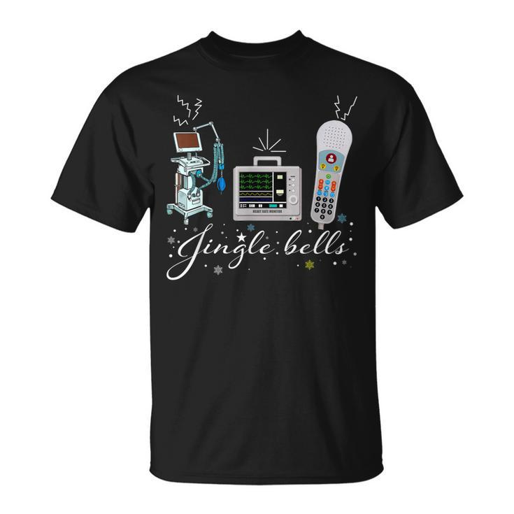 Jingle Bell Telemetry Nurse Christmas Crew Tele Tech Xmas T-shirt