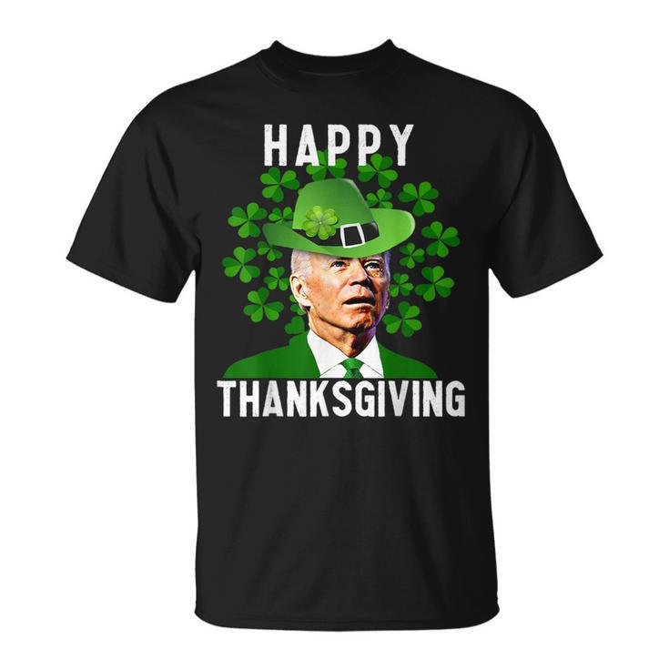 Joe Biden Thanksgiving Confused St Patricks Day T-Shirt