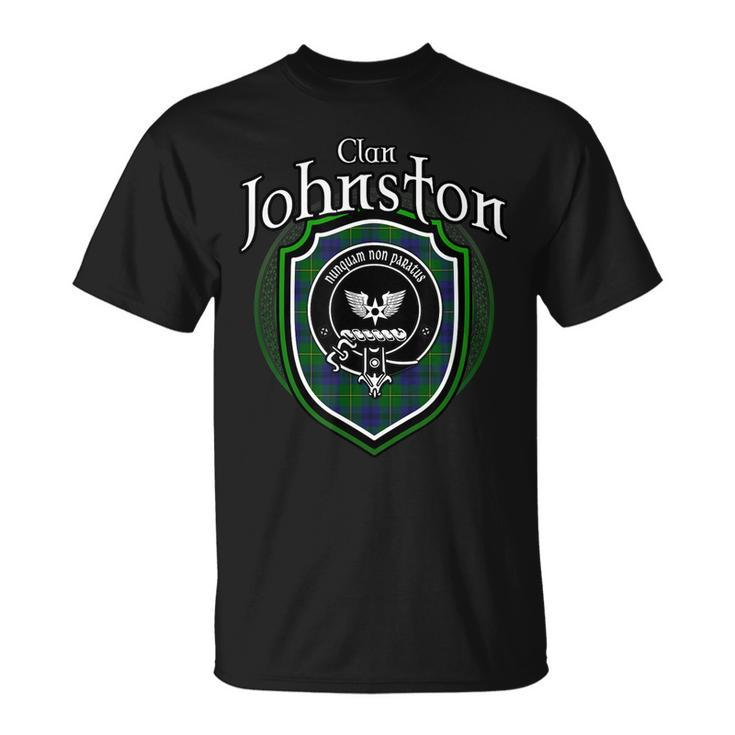 Johnston Clan Crest | Scottish Clan Johnston Family Badge Unisex T-Shirt