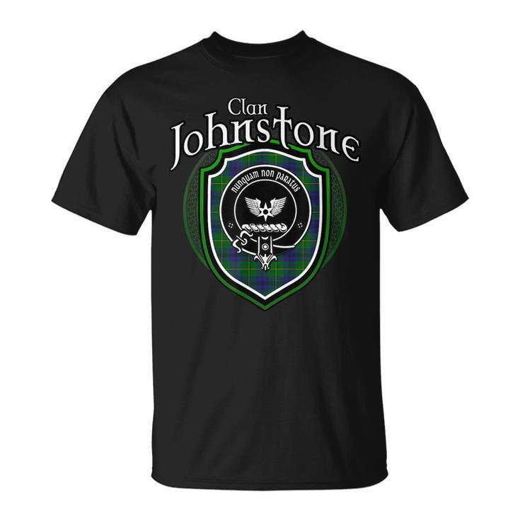 Johnstone Clan Crest | Scottish Clan Johnstone Family Badge Unisex T-Shirt