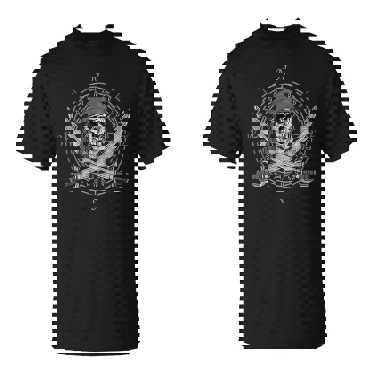 Jolly Roger Skull And Cutlasses Pirate Flag T-Shirt Jolly Roger Skull And Cutlasses Pirate Flag T-Shirt