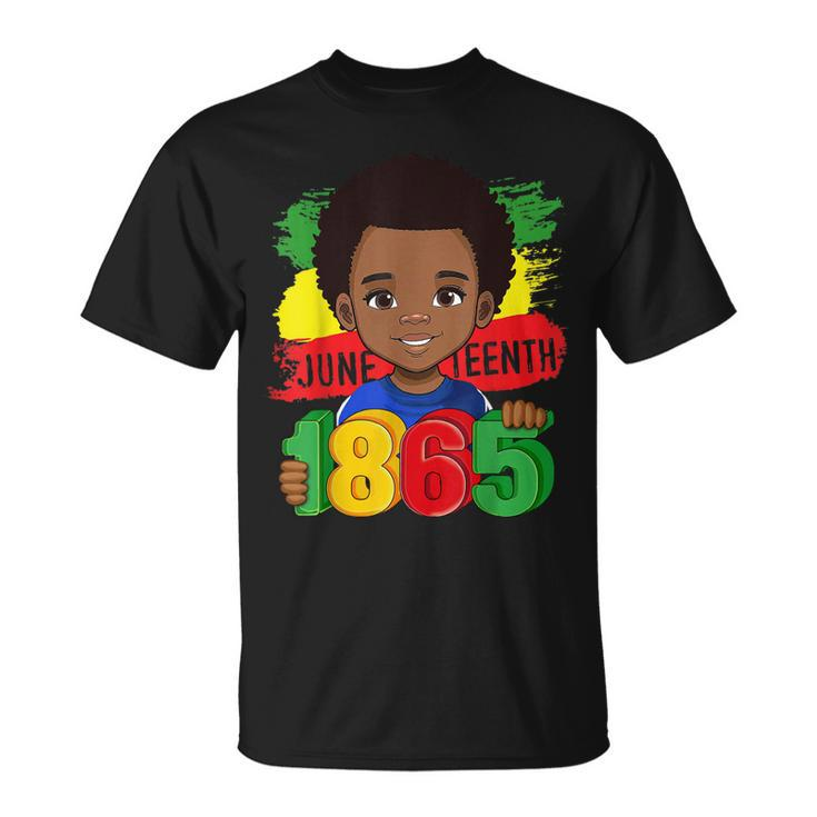 Junenth 1865 Brown Skin African American Boys Kid Toddler  Unisex T-Shirt