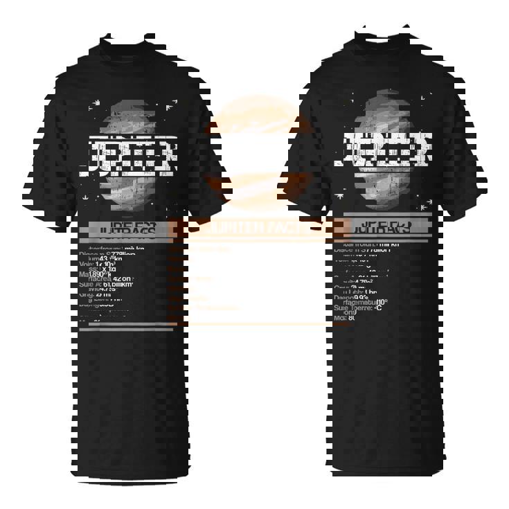 Jupiter Facts - Jupiter Planet Space Lover Unisex T-Shirt