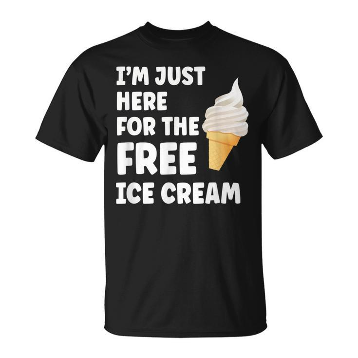 Im Just Here For The Free Ice Cream Cruise 2023 T-shirt - Thegiftio