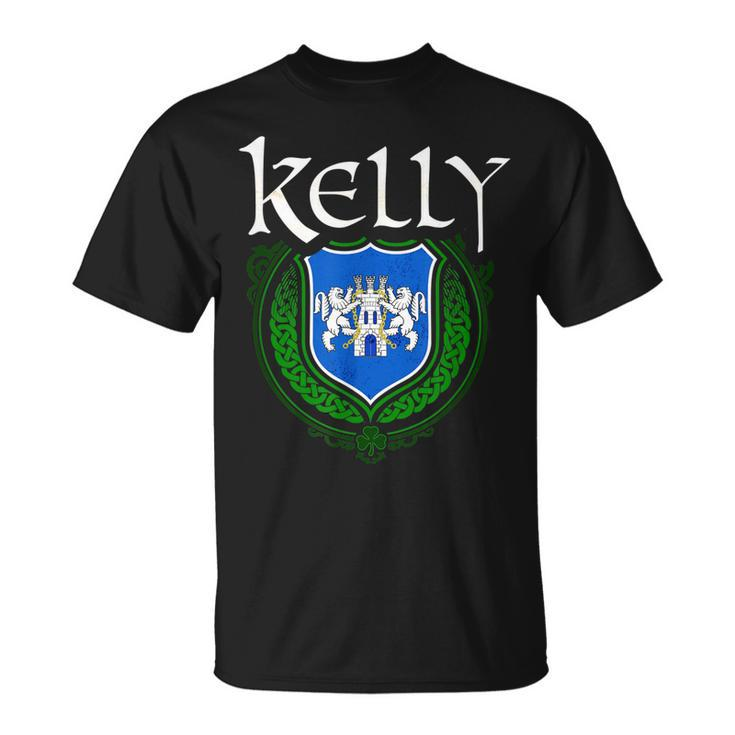 Kelly Surname Irish Last Name Kelly Family Crest  Unisex T-Shirt