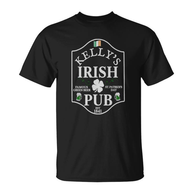 Kellys Irish Pub St Patricks Day Shirt Personalized Shirt T-shirt