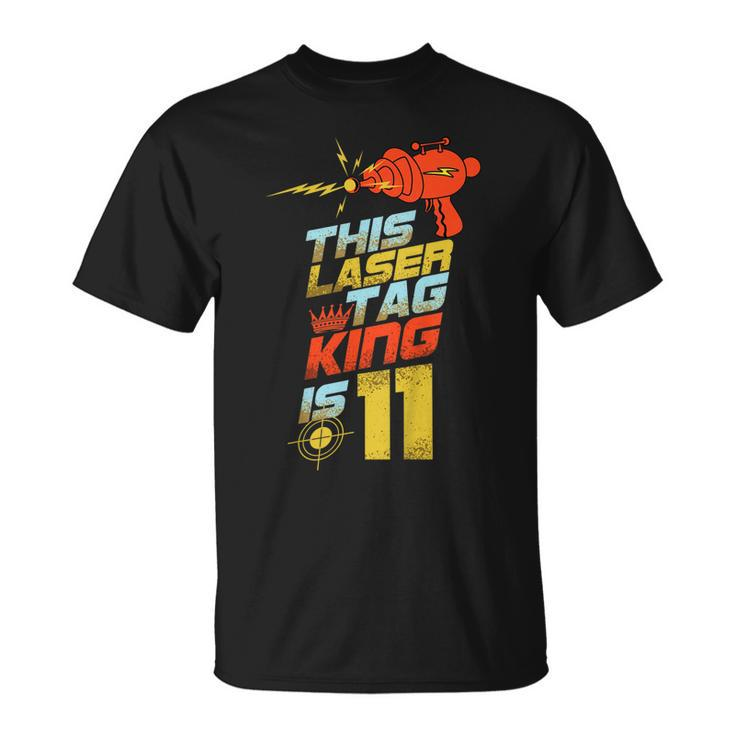 Kids 11 Year Old Laser Tag Birthday Party 11Th Gift Shirt Unisex T-Shirt
