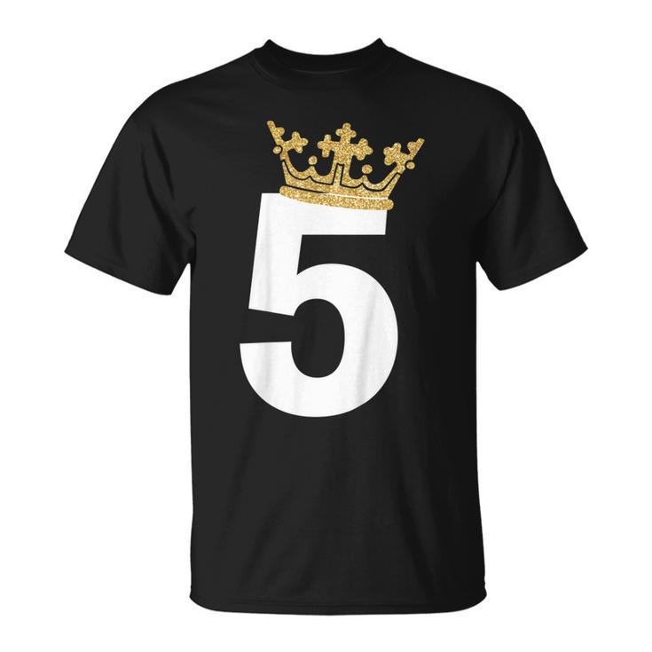Kids 5Th Birthday Boy Prince Crown  Unisex T-Shirt