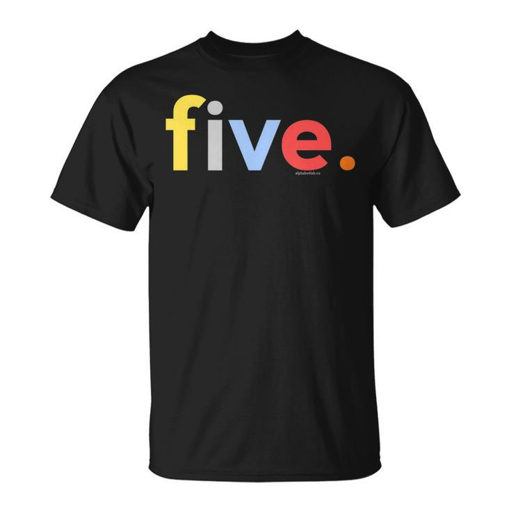Kids 5Th Birthday Shirt For Boys 5 Five | Age 5 Gift Ideas Unisex T-Shirt