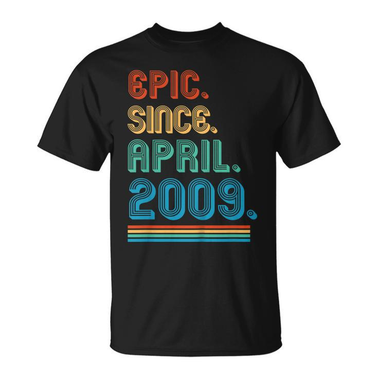 Kids April 2009 T Shirt 10 Years Old 10Th Birthday Decorations Unisex T-Shirt