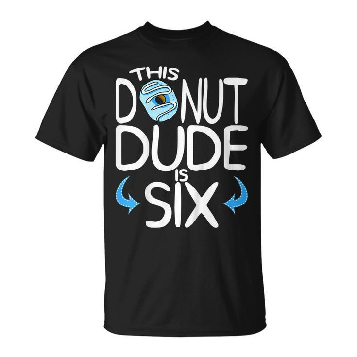 Kids Boys 6Th Birthday Donut Shirt You Know Im 6 Years Old Unisex T-Shirt