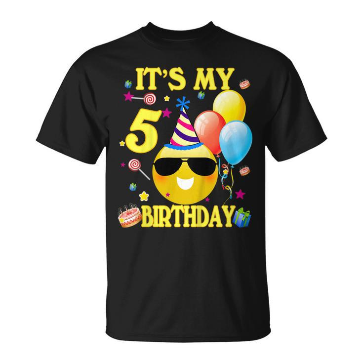 Kids Its My 5 Birthday Shirt 5 Years Old 5Th Birthday Gift Unisex T-Shirt