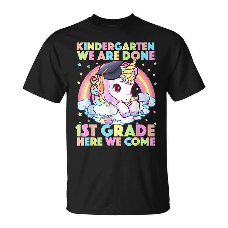 Kindergarten Graduation Magical Unicorn Gifts Girls  Unisex T-Shirt