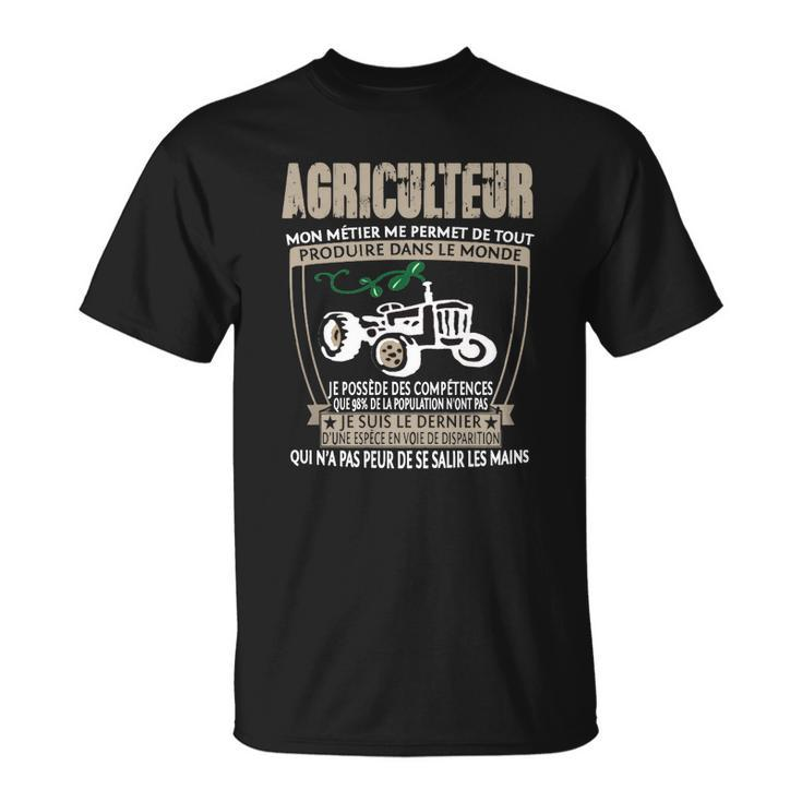Landwirt Stolz T-Shirt, Traktor Motiv mit Französischem Spruch