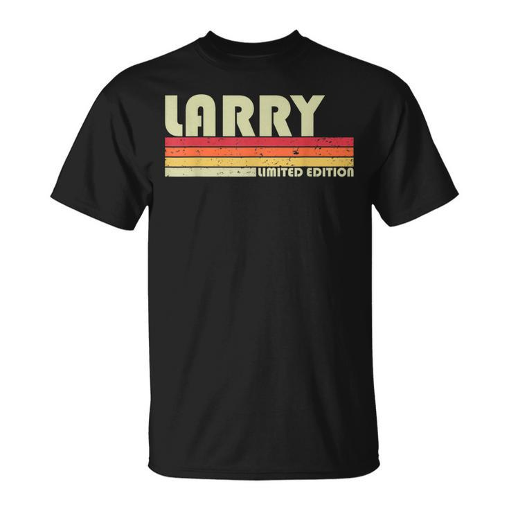 Larry Name Personalized Retro Vintage Birthday T-Shirt