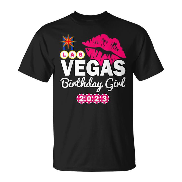 Las Vegas Girls Trip 2023 Cruise Trip Matching Birthday Girl  Unisex T-Shirt
