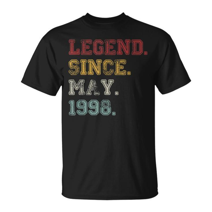Legend Since May 1998 21St Birthday 21 Years Old Tshirt Unisex T-Shirt